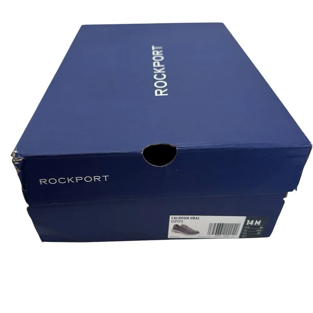 NEW‎ Mens Rockport Calhoun Ubal Sneakers Shoes size 14 Grey NWB